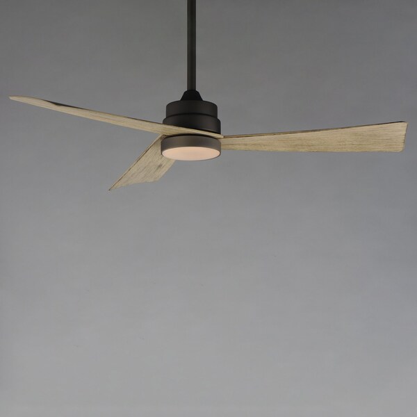 Maxim Lighting Vortex 52'' Outdoor Fan with LED Light Kit, Charcoal Bronze - 88847WTCHL