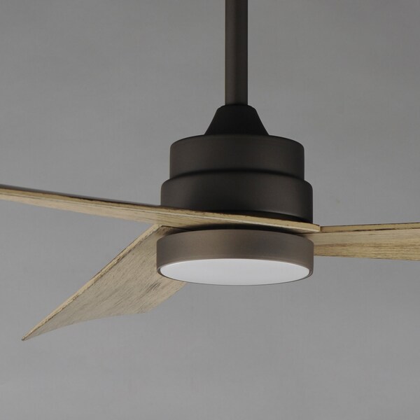 Maxim Lighting Vortex 52'' Outdoor Fan with LED Light Kit, Charcoal Bronze - 88847WTCHL