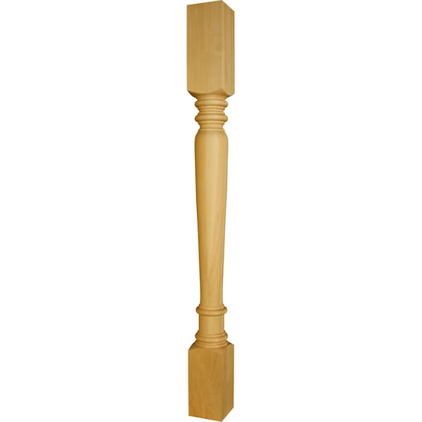 Osborne Wood Products 40 1/2 x 3 1/2 Extended Islander Island Leg in Soft Maple - 1550M