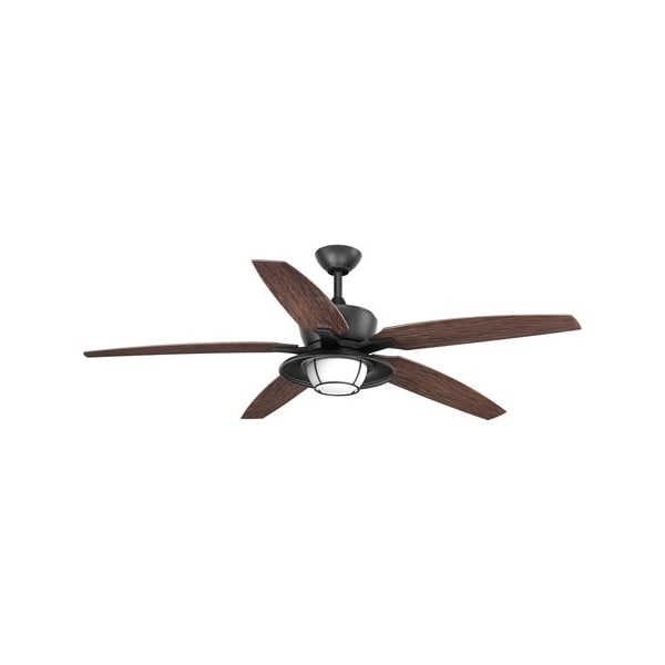 Progress Lighting Montague, 60", Outdoor Ceiling Fan, 3 Speed, Manual Reverse Speeds, 120V, 60 in W - P2564-8030K