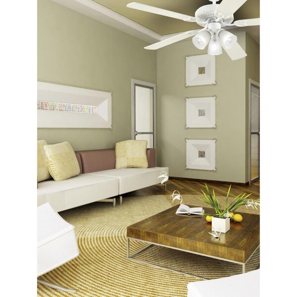 Westinghouse Westinghouse Vintage 52 in. White LED Indoor Ceiling Fan - 72364