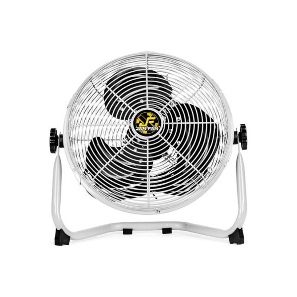 Hunter Fan Co. Jan Fan Jan Fan 12in Industrial Workstation Fan, 3 Speed, Silver - JF-12F-S