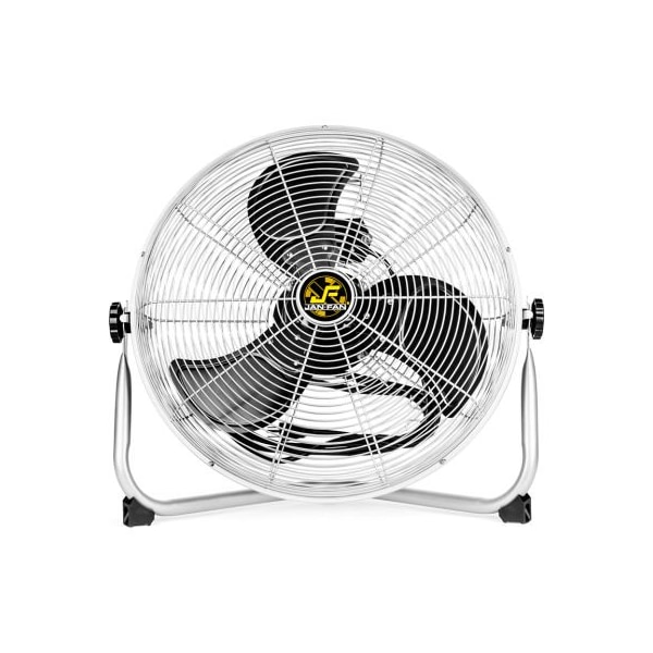 Hunter Fan Co. Jan Fan Jan Fan 18in Industrial Workstation Fan, 3 Speed, Silver - JF-18F-S