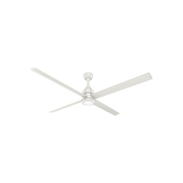 Hunter Hunter TRAK Modern Commercial Ceiling Fan w/ Light Kit - 96" - 24887 CFM - Fesh White - 76025