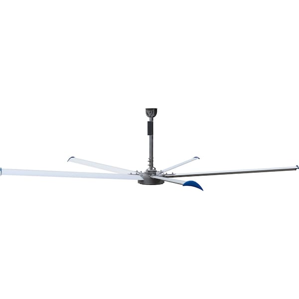 Patterson Ceiling Fan, HVLS, 460v, Three Phase, 24' Dia, 1.5 Hp, w/ 2' Downrod - V24B-460