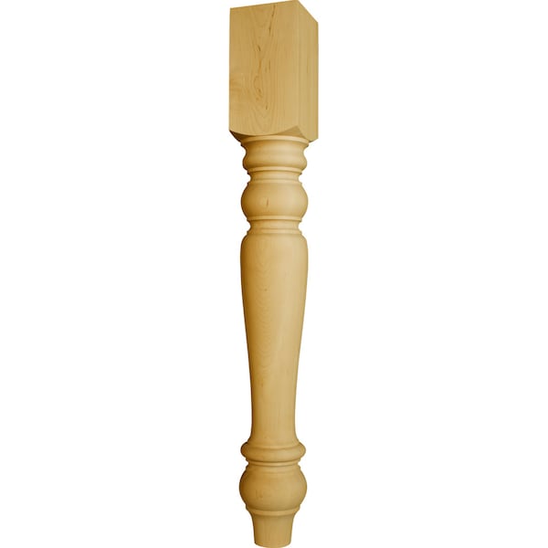 Osborne Wood Products 40 1/2 x 5 Wilmington Bar Top Island Leg in Beech - 1509BCH