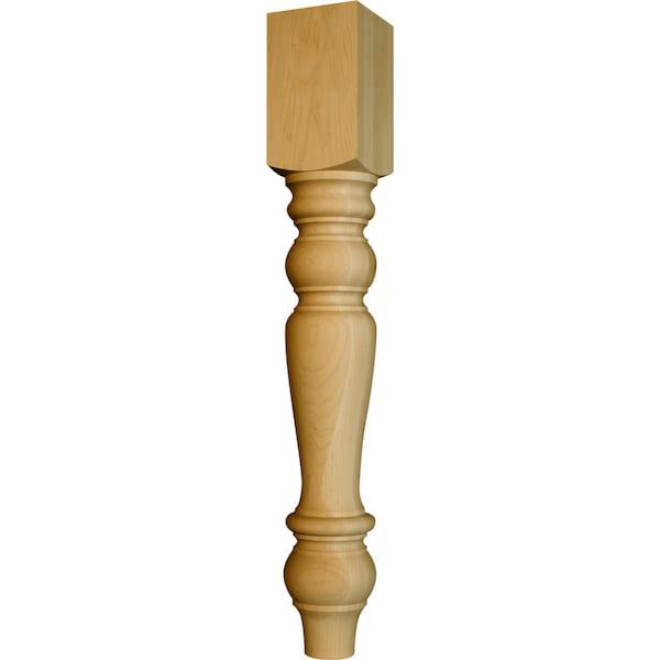 Osborne Wood Products 35 1/2 x 5 Massive Wilmington Island Leg in Beech - 1709BCH