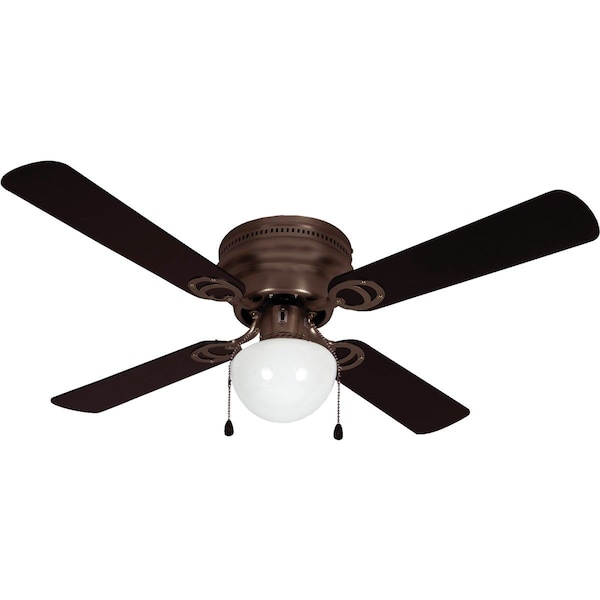 Home Impressions Neptune 42 In. Oil Rubbed Bronze Ceiling Fan with Light Kit - CF42NEP4ORB