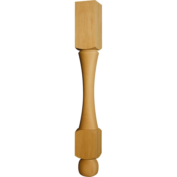 Osborne Wood Products 35 1/2 x 4 Cumberland Island Leg in Soft Maple - 1757M