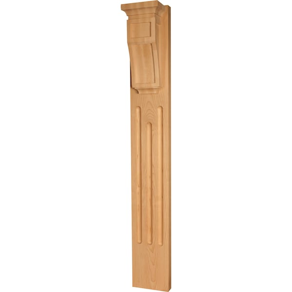 Osborne Wood Products 34 1/2 x 5 x 4 1/4 Mission Style Decorative Pilaster in Cherry - 3513C