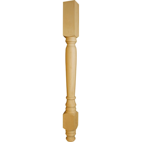 Osborne Wood Products 40 1/2 x 3 1/2 Extended Concord Island Leg in Black Walnut - 1571W