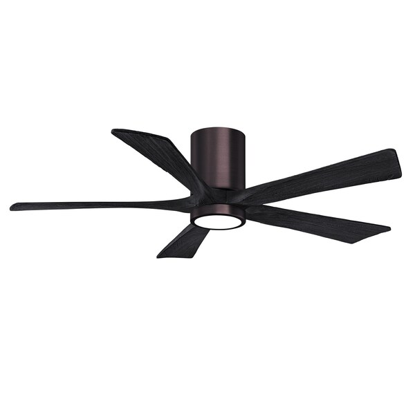 Matthews Fan Co Brushed Bronze Ceiling Fan, 765364 - IR5HLK-BB-BK-52