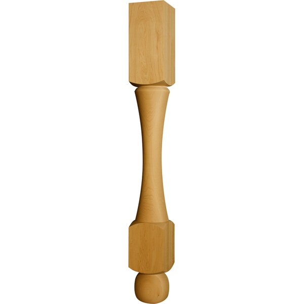 Osborne Wood Products 34 1/2 x 4 Cumberland Island Post in Hard Maple - 1457HM