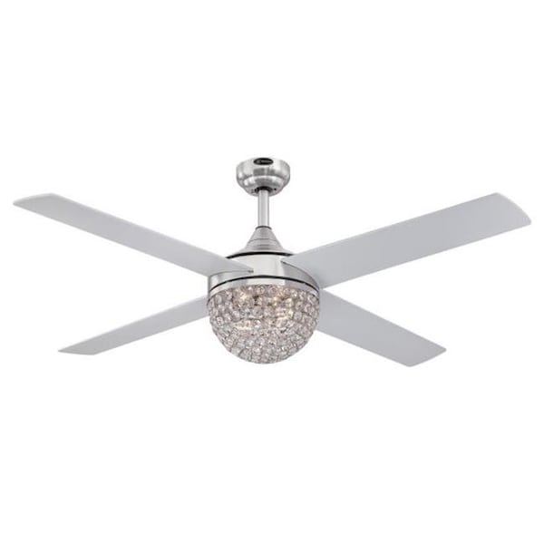 Westinghouse Westinghouse 7220600 52 in. Brushed Nickel Finish Reversible Blades - Silver & Graphite - 7220600