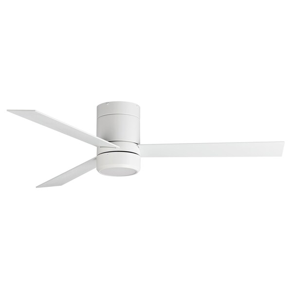 Maxim Lighting Tanker 52'' 3-Blade Hugger Fan w LED Light Kit, Matte White - 88803MW
