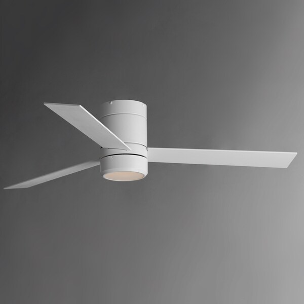 Maxim Lighting Tanker 52'' 3-Blade Hugger Fan w LED Light Kit, Matte White - 88803MW
