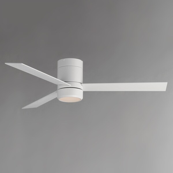 Maxim Lighting Tanker 52'' 3-Blade Hugger Fan w LED Light Kit, Matte White - 88803MW