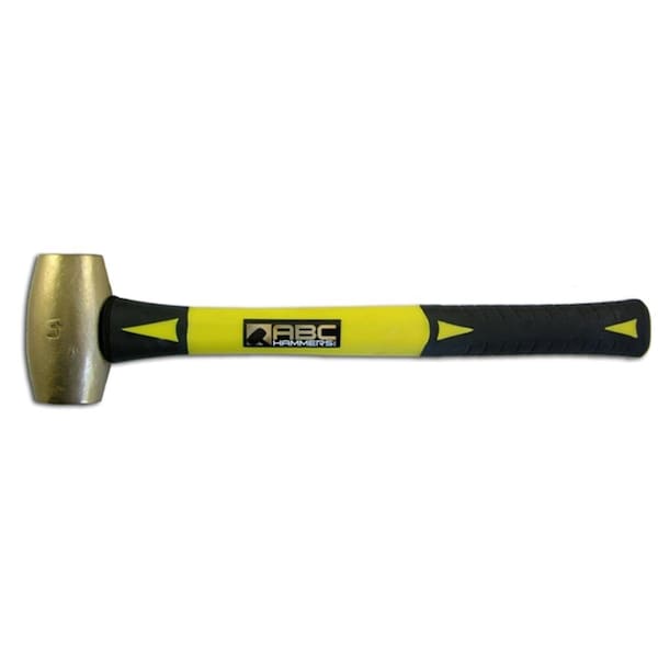 Abc Hammers 4 Lb. Brass Hammer With 15 In. Fiberglass Handle - AB1845