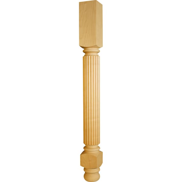 Osborne Wood Products 40 1/2 x 4 Extended Sapelo Island Leg in Black Walnut - 1513W
