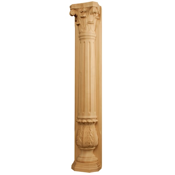 Osborne Wood Products 34 1/2 x 6 1/4 x 4 Corinthian Pilaster in Alder - 3523A