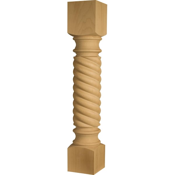 Osborne Wood Products 34 1/2 x 6 Rope Island Leg in Rustic Alder - 1477RCA