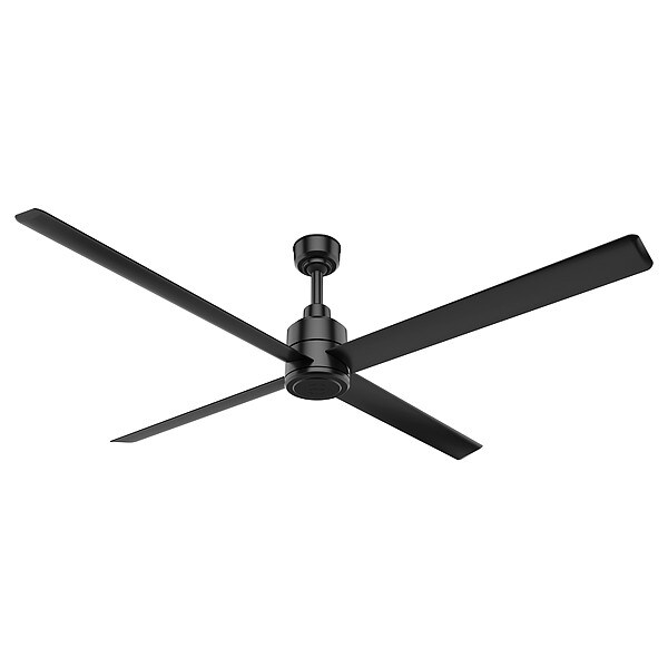 Hunter Commercial Ceiling Fan, 8 ft Blade Dia, 8 Speeds, 120V AC, Black Polypropylene - 76286