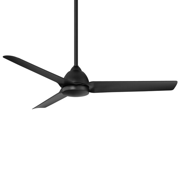 Wac Mocha Indoor and Outdoor 3-Blade Smart Ceiling Fan 54in Matte Black with Remote Control, 3 Blades - F-001