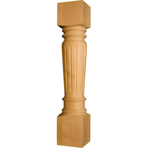 Osborne Wood Products 35 1/2 x 6 Fluted Islander Leg in Alder - 1769A