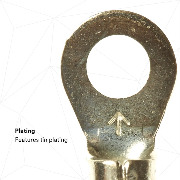 Terminal de anillo no aislado de 12-10 AWG para perno #10, paquete de 50 - M10-10RX de 3M Scotchlok