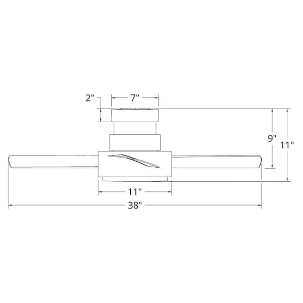Modern Forms 5 Blades, 120 V, 38 in W - FH-W1802-38L