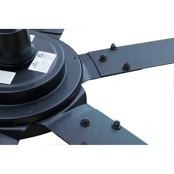 Iliving 102 in. H Volume Low Speed Outdoor BLDC Ceiling Fan with Brushless DC Motor, Reversible, IR Remote - ILG8HVLS102