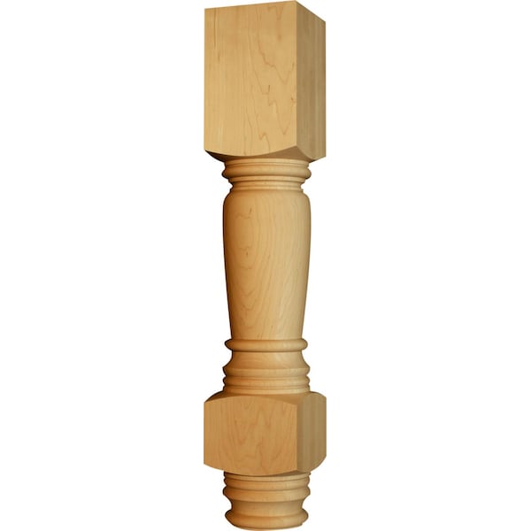 Osborne Wood Products 34 1/2 x 6 Massive Concord Island Leg in Red Oak - 1489O