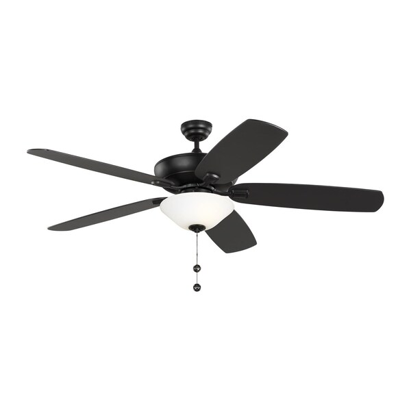 Monte Carlo Colony 60 Led Ceiling Fan In Midnight Black With Midnight Black Blades - 5CSM60MBKD-V1