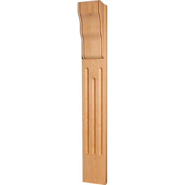 Osborne Wood Products 34 1/2 x 5 x 4 1/4 Contemporary Decorative Pilaster in Soft Maple - 3515M