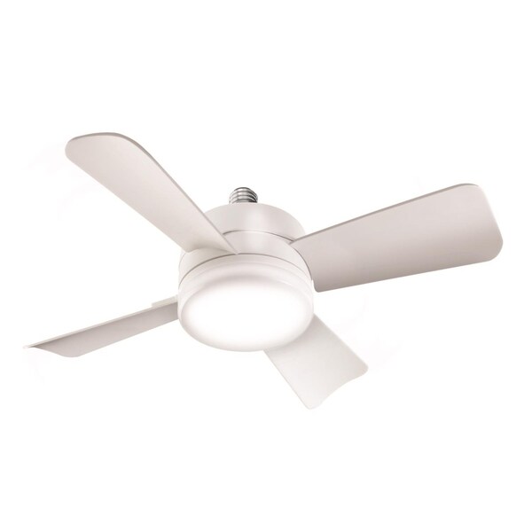 Bell + Howell Bell & Howell 6 in. Matte White LED Indoor Socket Fanlight - 8563