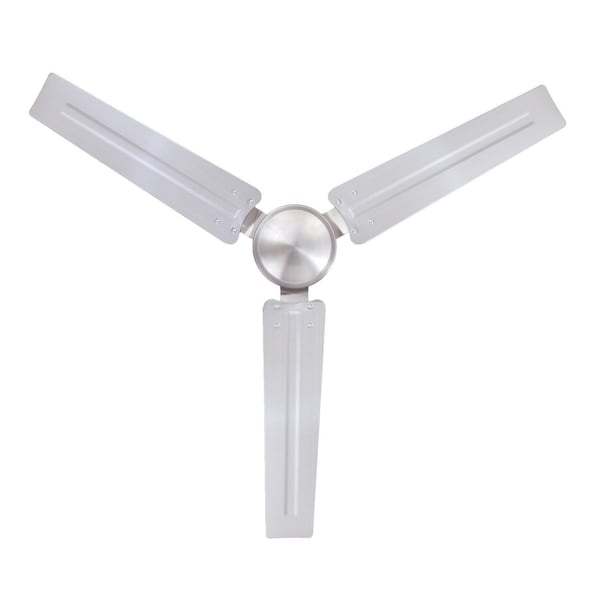 Westinghouse Jax Industrial-Style 56" 3-Blade Brushed Nickel Indoor Ceiling Fan - 7861400