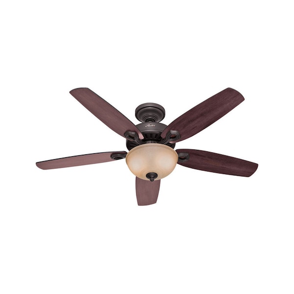 Hunter Hunter Builder Deluxe 52 in. New Bronze Brown LED Indoor Ceiling Fan - 53091