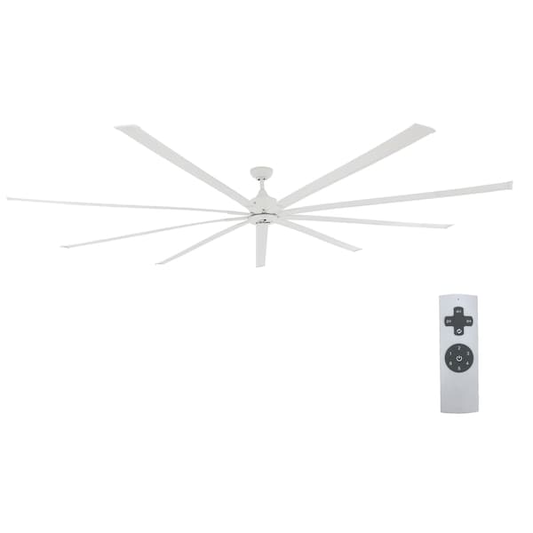 Iliving iLiving 108-Inch, 9 feet HVLS 9 Blades BLDC Big Ceiling Fan, Reversible, 16505 CFM with IR Remote - ILG8HVLS108