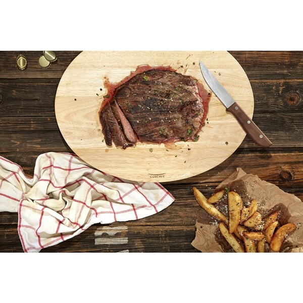 Architec Housewares Architec Gripperwood 18 in. L X 14 in. W X 1 in. Rubberwood Concave Carving Board - 5901456