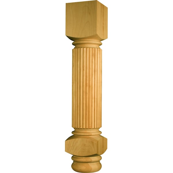 Osborne Wood Products 34 1/2 x 6 Massive Sapelo Island Post in Mahogany - 1415MH