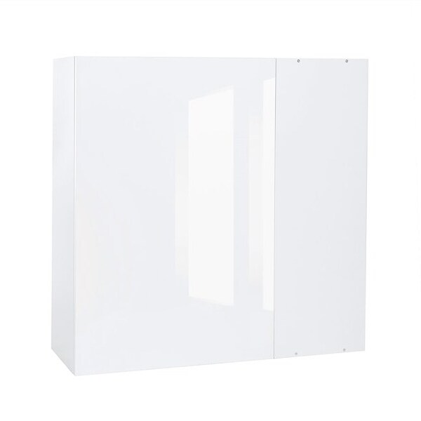Cambridge Quick Assemble Modern Style, White Gloss 36 x 42 in. Blind Wall Kitchen Cabinet (36 in. W x 12 in. D x 42 in. H) - SA-WUB3642-WG