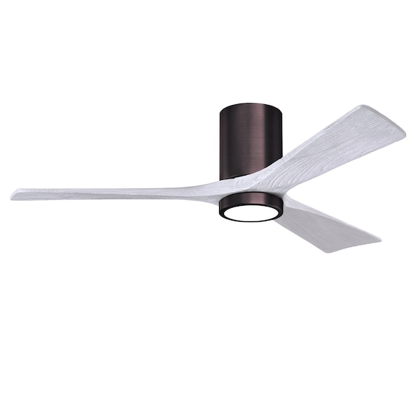 Matthews Fan Co Brushed Bronze Ceiling Fan, 765406 - IR3HLK-BB-MWH-52
