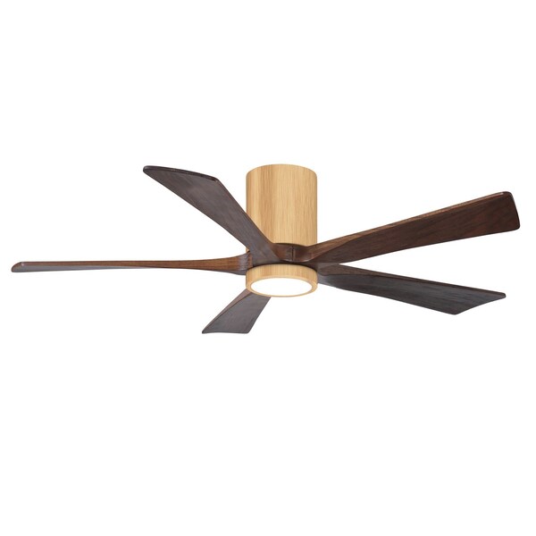 Matthews Fan Co Ir5Hlk Five-Blade Flush Mount Paddle Fan In Light Maple Finish - IR5HLK-LM-WA-52