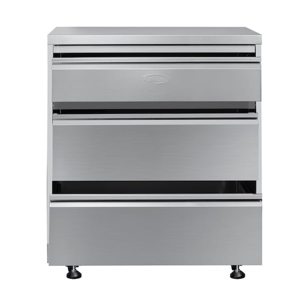 Koolmore 32 in. Stainless-Steel Outdoor Kitchen Cabinet with Three Drawers KM-OKS-CAB3 - KM-OKS-CAB3