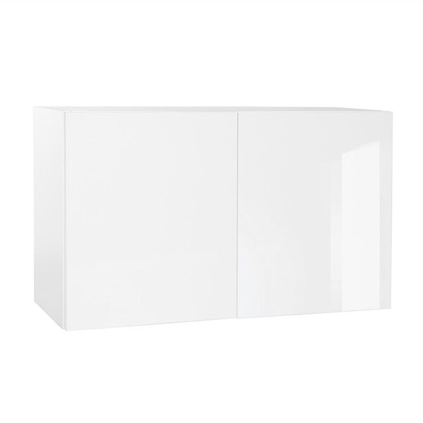 Cambridge Quick Assemble Modern Style, White Gloss 36 x 24 in. Wall Bridge Kitchen Cabinet (36 in. W x 24 in. D x 24 in. H) - SA-WR362424-WG