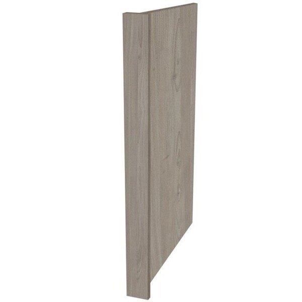 Cambridge Grey Nordic Dishwasher Kitchen Cabinet End Panel, With Filler (24 in W x 0.75 in D x 34.5 in H) - SA-BUDW24-GN
