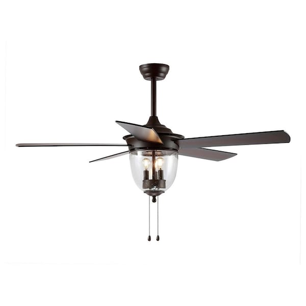 Safavieh Rallen 120V 420 Lumen Ceiling Fan with LED Light , Oil Rubbed Bronze - CLF1012A