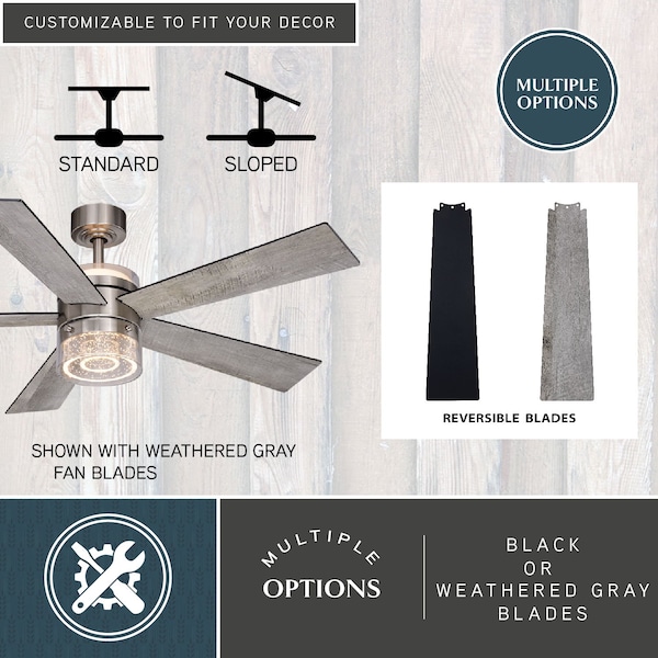 Vaxcel 5 Blades, 3 Speeds, 120V, 52 in W - F0101