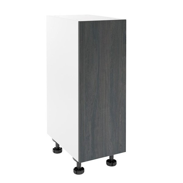 Cambridge Quick Assemble Modern Style, Carbon Marine 12 in. Base Kitchen Cabinet (12 in. W x 24 in. D x 34.50 in. H) - SA-BD12-CM
