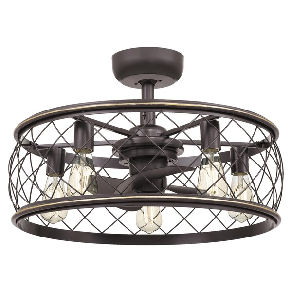 Quoizel Fan Light, 22 Blade Dia., 120v - RDY3122PN